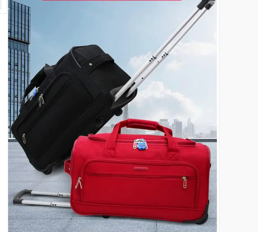 Men Travel Trolley Bags Wheeled Bag Women Travel Luggage Bag Rolling Suitcase Travel Rolling Bags on Wheels Travel Luggage Bag